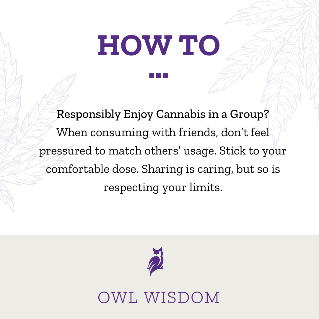 Purple Owl Dispensary - How to Responsibly enjoy cannabis in a group - 04-03-2024