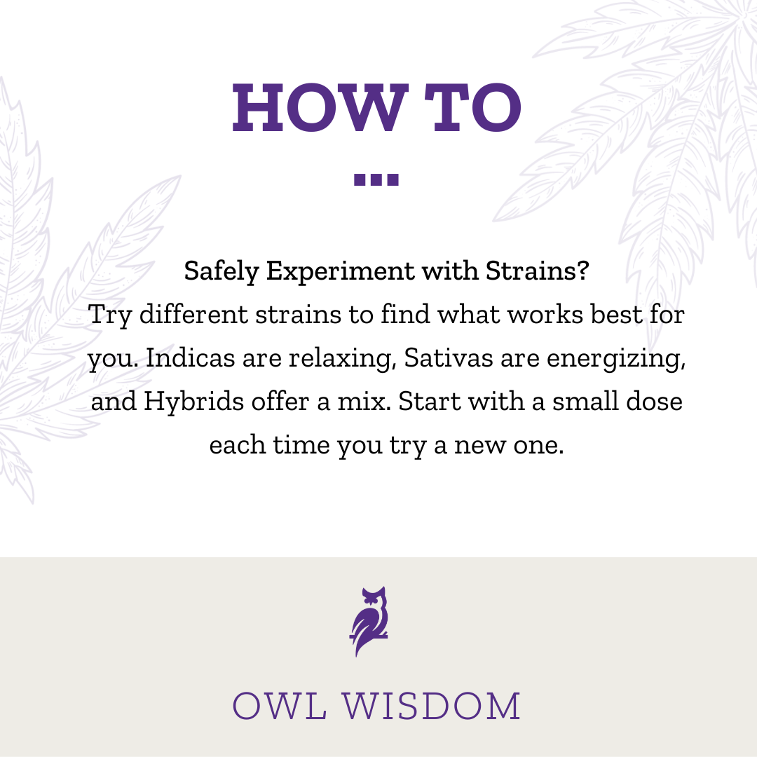 Purple Owl Dispensary - How to safely experiment with strains - 04-17-2024
